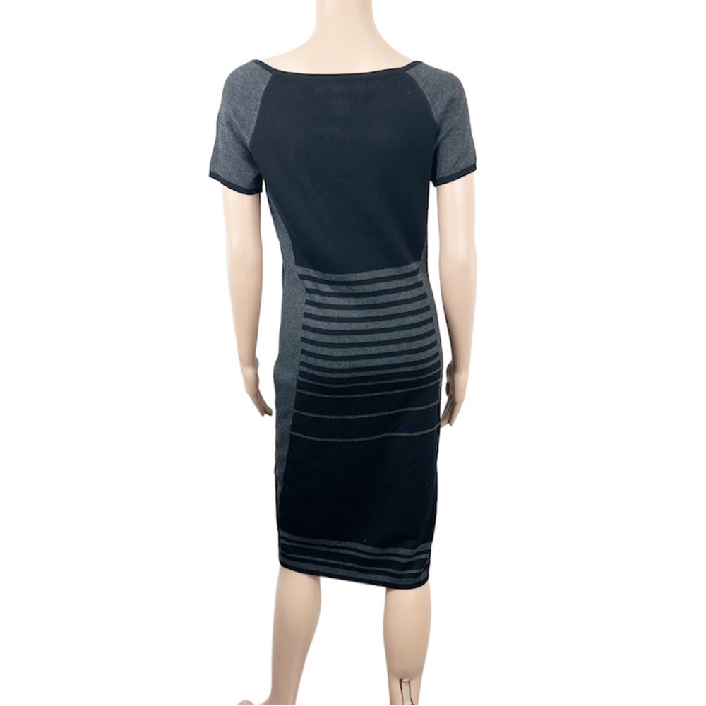 Max Studio Black and Gray Dress